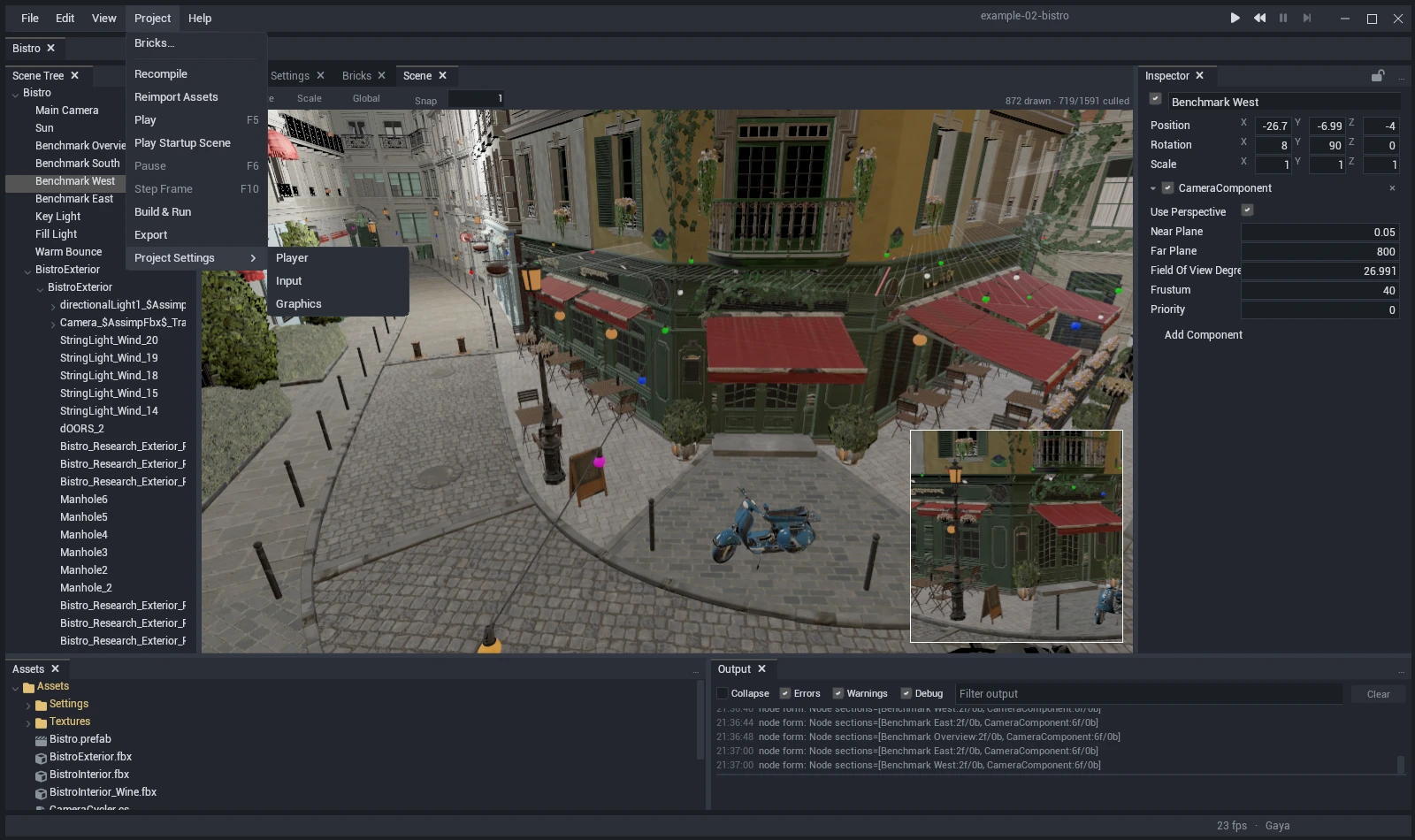 Turian Studio 2.0 with the main menu expanded across the application bar